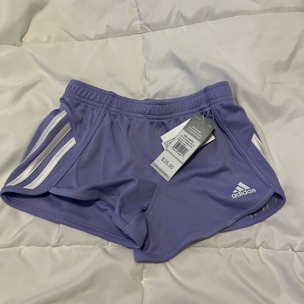 Adidas Lt Purple Shorts 6X NWT